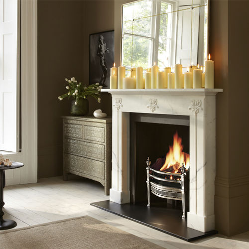 Traditional fireplace mantel - THE HULANICKI - Chesneys - marble / limestone
