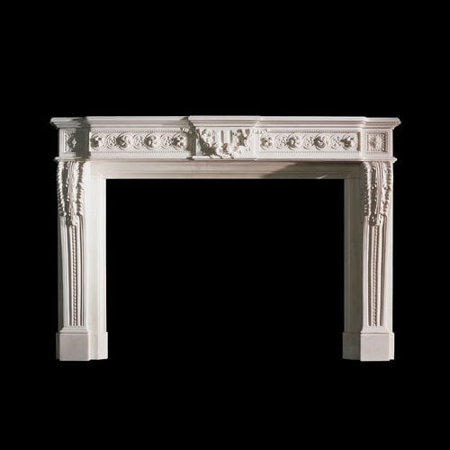 Traditional fireplace mantel - THE BONNAIRE - Chesneys - marble