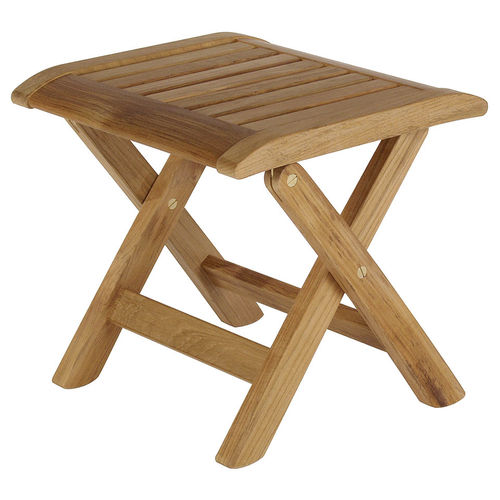 Contemporary footrest - Ascot  - Barlow Tyrie - teak / outdoor / contract