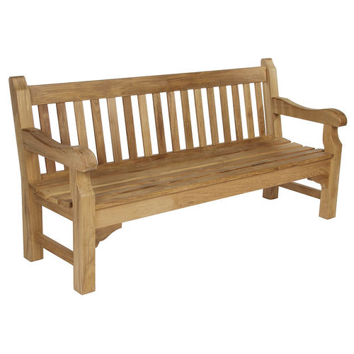 Traditional bench - Rothesay  - Barlow Tyrie - teak / with backrest / with armrests