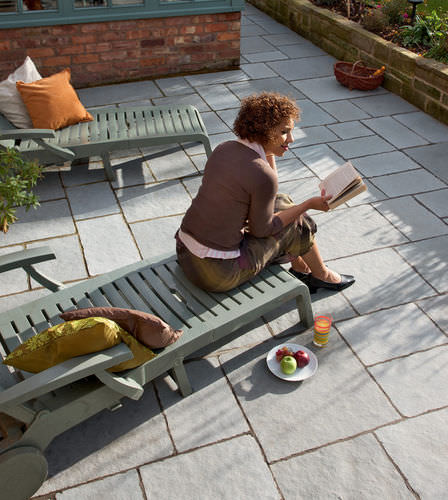Sandstone tile - FAIRSTONE ANTIQUE - Marshalls plc  - smooth / outdoor / garden