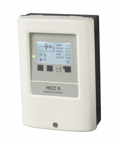 Wall-mounted heating controller - HCC 6 - SOREL GmbH Mikroelektronik 
