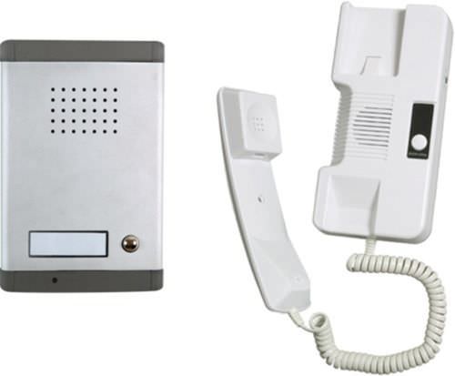 White audio door intercom - DCA1 - Theben AG  - exterior / interior