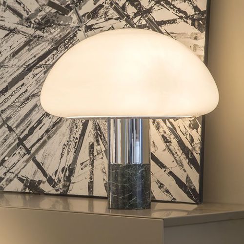 Table lamp - KW - nahoor - metal / Murano glass / marble