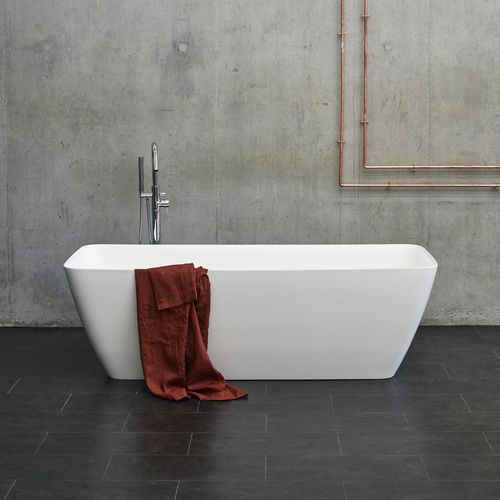 Free-standing bathtub - VICENZA GRANDE - Clearwater Baths - composite / white