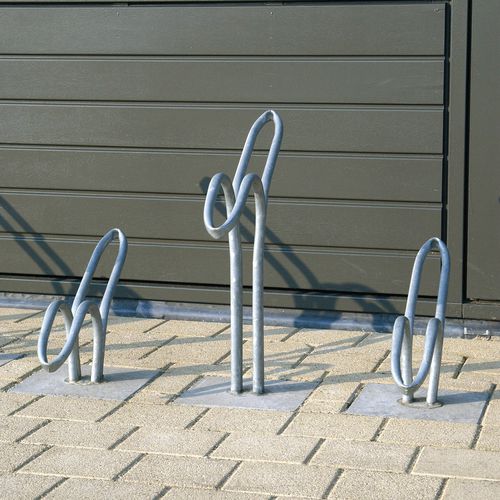 Floor-mounted bike rack - SOLO - VelopA - for public space / steel / commercial