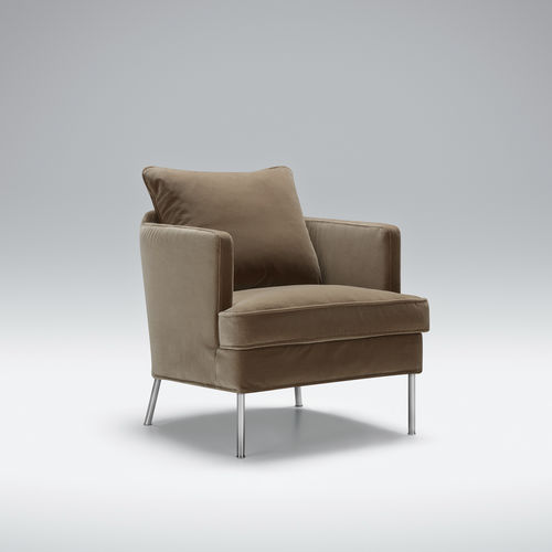 Contemporary armchair - JULIA - SITS Sp. z o.o. - fabric / metal / wooden