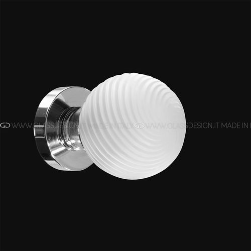 Contemporary door knob - Torciglione - GLASS DESIGN Srl - traditional / brass / crystal