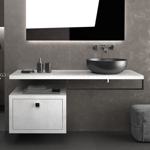 wooden vanity top - GLASS DESIGN Srl