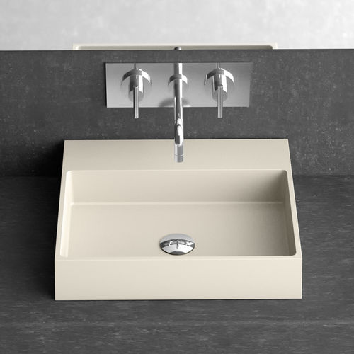 Countertop hand basin DISEGNO OVER GLASS DESIGN Srl rectangular