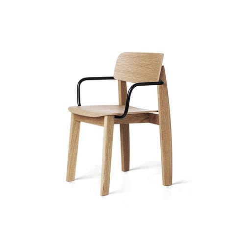Contemporary chair - Stone  - Quodes - indoor / fabric / oak