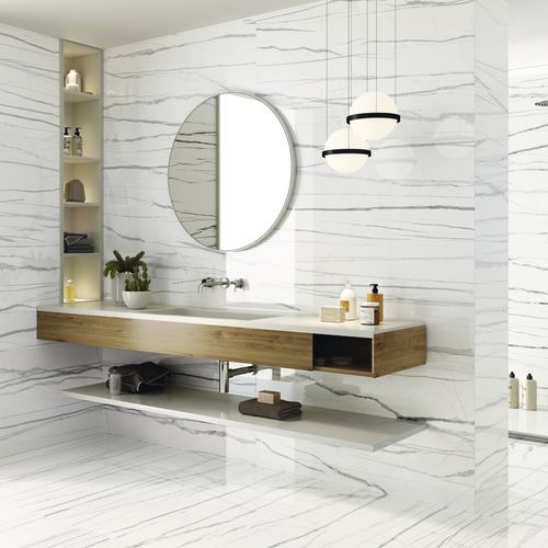 Porcelain tile - DAREN - AZULEJOS BENADRESA - polished / high-gloss / indoor
