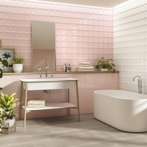 Porcelain tile - ALPHA - AZULEJOS BENADRESA - high-gloss / embossed / indoor