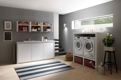 Laundry room cabinet - COMPOSIZIONE 7 - AZZURRA ARREDOBAGNO