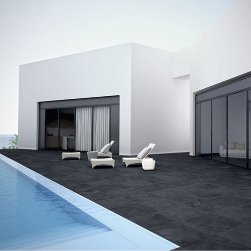 Porcelain stoneware tile - BELGIUM  - BIEN SERAMIK - matte / poolside / floor