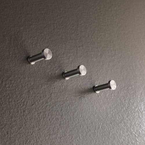 Contemporary coat hook - GREEN - OML SRL - stainless steel / triple / bathroom