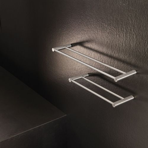 2-bar towel rack - STIFF - OML SRL - wall-mounted / metal