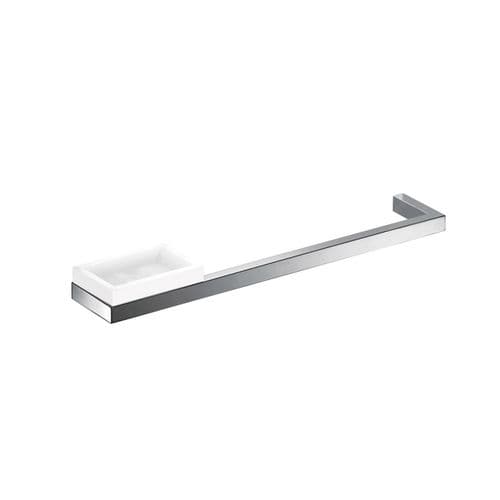 1-bar towel rack - FLASH - OML SRL - wall-mounted / metal / with soap dish