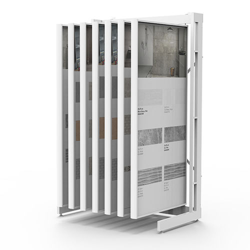 Metal tile display rack - BR018E - BORA CELIK - stone / panel / for shop