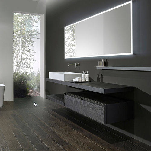 Wall-hung washbasin cabinet - 06A-BO18 - CASA BATH - wooden / contemporary / with drawers