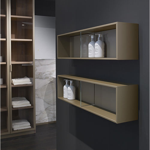 Wall-mounted shelf - XL 11 - CASA BATH - contemporary / oak / bathroom