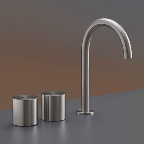 Double-handle washbasin mixer tap - OPS13 - CEADESIGN - countertop / stainless steel / bathroom