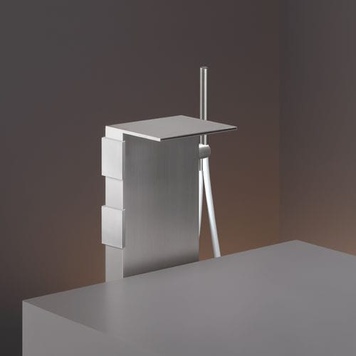 Bathtub mixer tap - REG16 - CEADESIGN - floor-mounted / stainless steel / bathroom