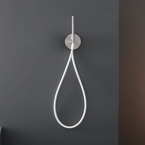 Double-handle shower mixer tap - CIR04 - CEADESIGN - wall-mounted / stainless steel / bathroom