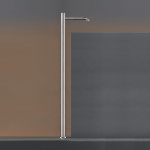 Washbasin mixer tap - MIL020 - CEADESIGN - floor-mounted / infrared / stainless steel