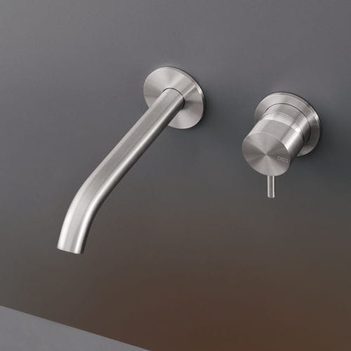 Washbasin mixer tap - MIL35 - CEADESIGN - wall-mounted / stainless steel / bathroom