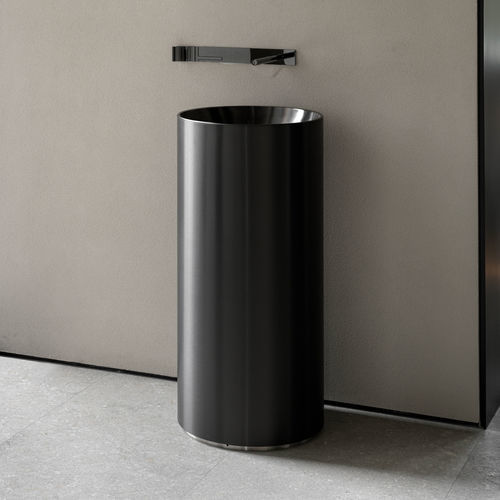 Free-standing washbasin - ELS05 - CEADESIGN - stainless steel / backlit / customizable