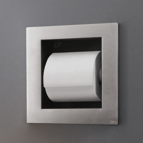 Built-in toilet roll holder - POR01 - CEADESIGN - recessed / bronze / stainless steel