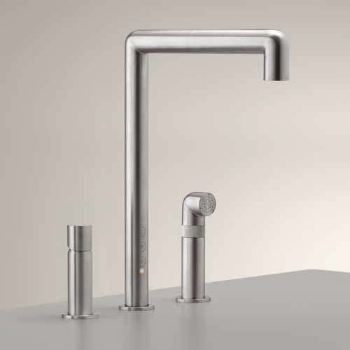 Deck mounted mixer tap - CAR97 - CEADESIGN - electronic / stainless steel / kitchen