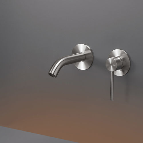 Washbasin mixer tap - GAS04 - CEADESIGN - wall-mounted / stainless steel / bathroom