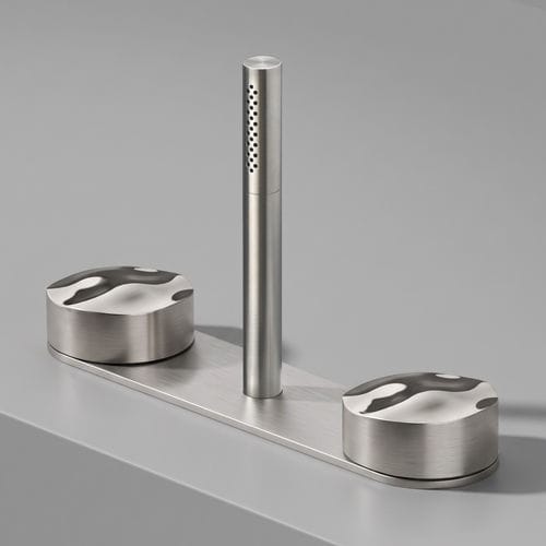 Stainless steel bathtub mixer set - ALR20 - CEADESIGN - built-in / deck mounted / contemporary