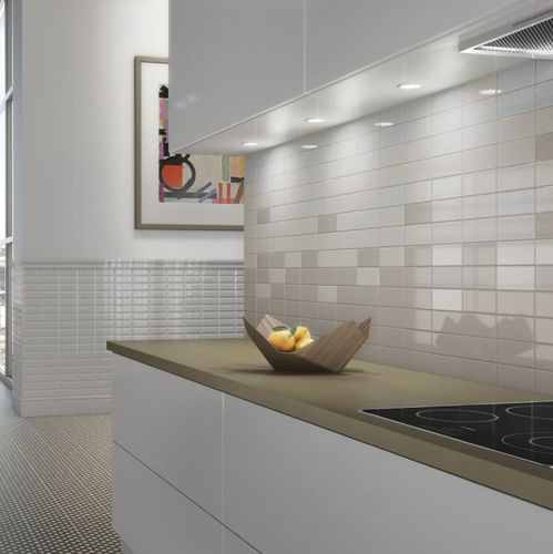 Ceramic tile - BEVELED - CERAMICA CAS - smooth / high-gloss / kitchen