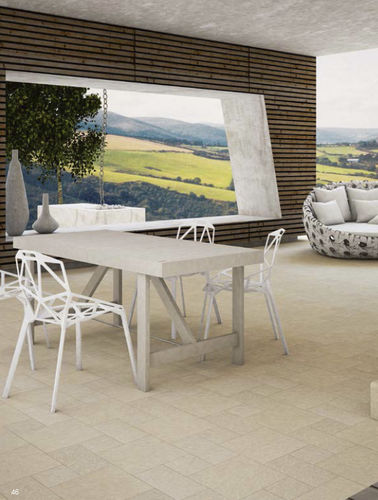 Porcelain stoneware tile - HI-STORY : PORFIDO - CIPA GRES SPA - embossed / outdoor / floor