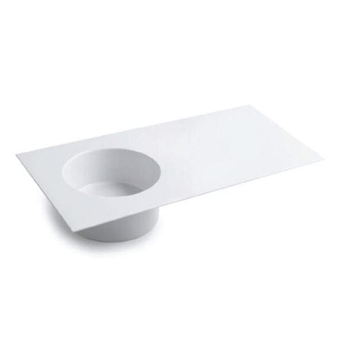 Built-in washbasin - SKYLAND - COLAVENE - ceramic / with counter / circular