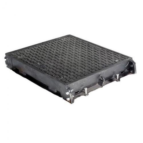 Cast iron manhole cover - PAMETIC 2 - SAINT-GOBAIN CANALISATION - square / with built-in lid