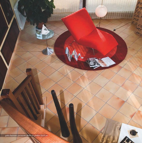 Terracotta tile - GIALLO FIAMMATO - COTTO FURNO' - flamed / indoor / floor