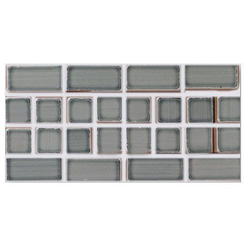 Indoor mosaic tile - MERLETTO - PENNELLATO GRIGIO - DE MAIO FRANCESCO - wall / ceramic / rectangular