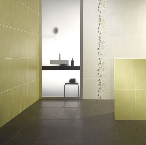 Ceramic tile - CONCRETE - DOMINO - polished / indoor / bathroom