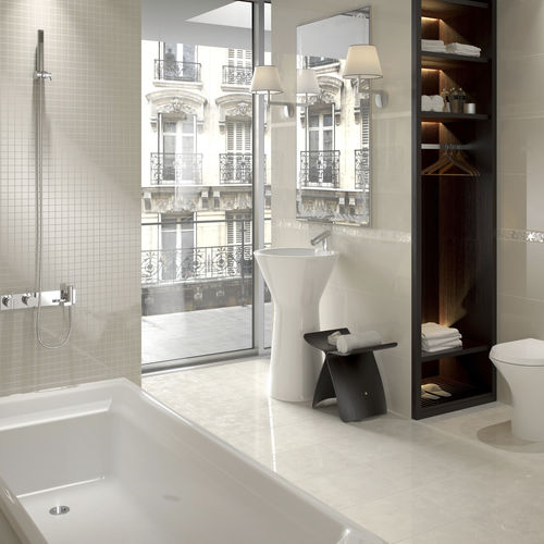 Ceramic tile - ILUSTRE - DOMINO - polished / bathroom / wall