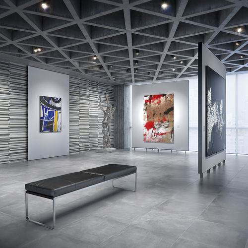 Living room tile - NEWSTREET - DOMINO - floor / porcelain stoneware / rectangular