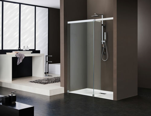 Swing shower screen - LIBERO 5000: FQN2 L - DUKA - for alcoves