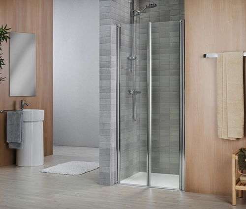 Swing shower screen - VELA 2000: V6PT - DUKA - for alcoves
