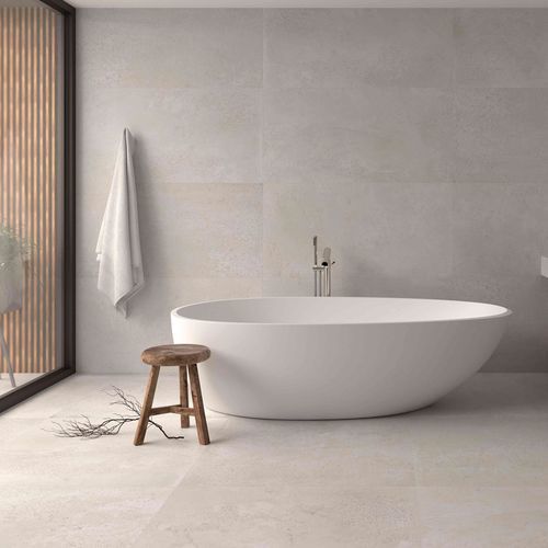Porcelain stoneware tile - ZEMENT - DUNE - matte / smooth / indoor