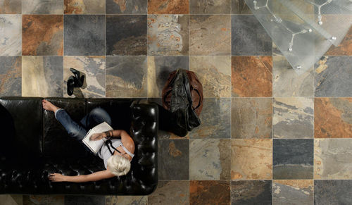 Porcelain stoneware tile - SLATY - EDIMAX - enameled / indoor / bathroom