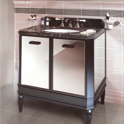Free-standing washbasin cabinet - PLUTON - ETRURIA - lacquered wood / marble / traditional