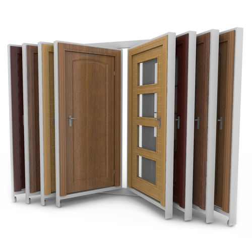 Door display rack - ADAPT : RHIN PUERTAS 8 - EXPOJAMAR - wooden / panel / for shop